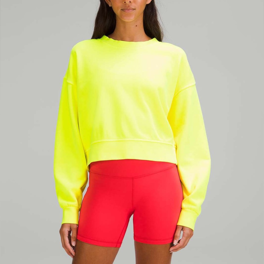 Lululemon, Medium/Large, bright yellow/ green sweater